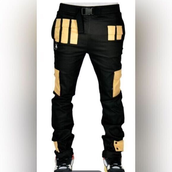 NWT The Hideout Clothing Co Men’s Technical Cargo Joggers Pants - Size L 34/36